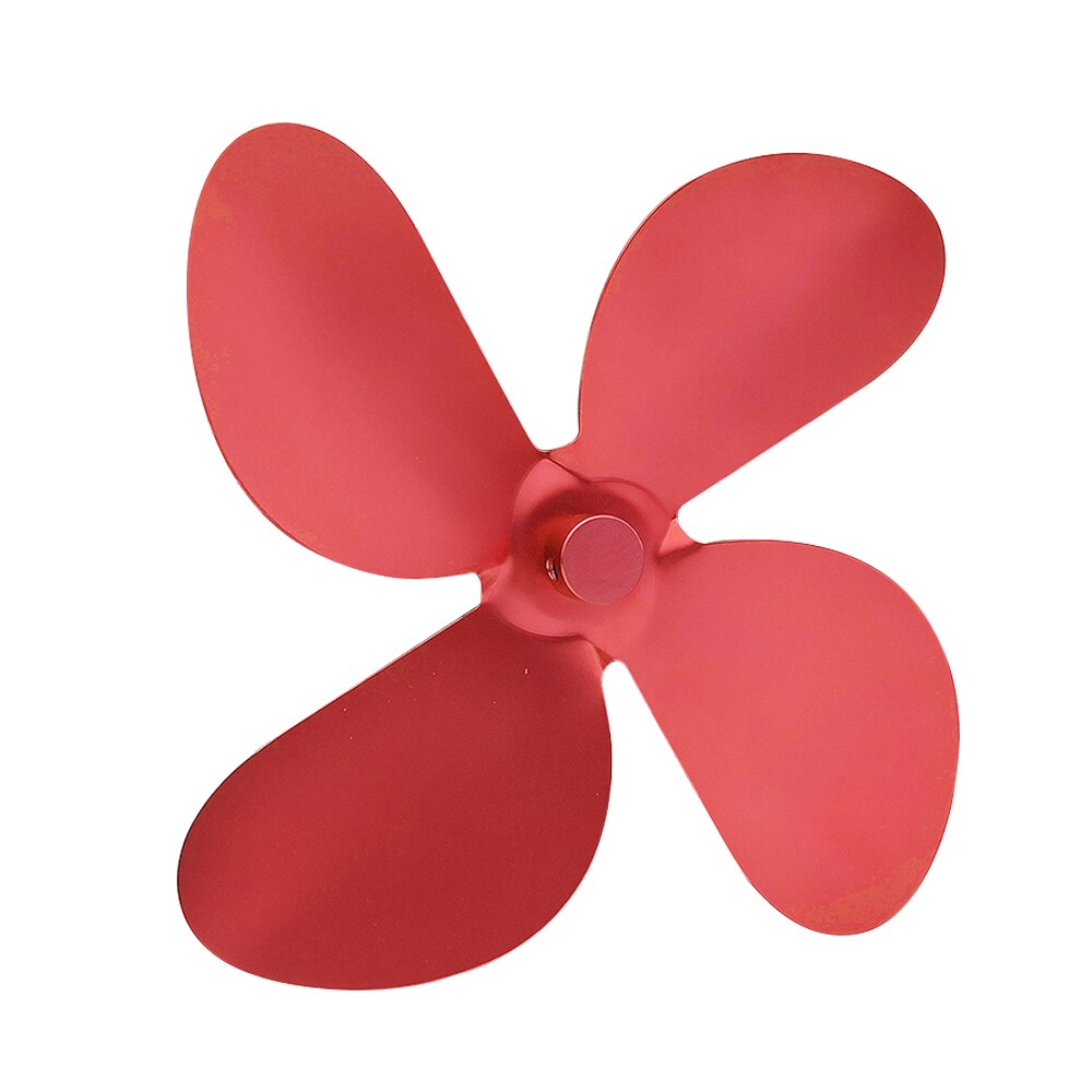 Large Airflow 4-Blade Heat Powered Stove Fan Blades Wood Log Burners Fireplace Parts Heat Distribution Stove Fans Blades: 04