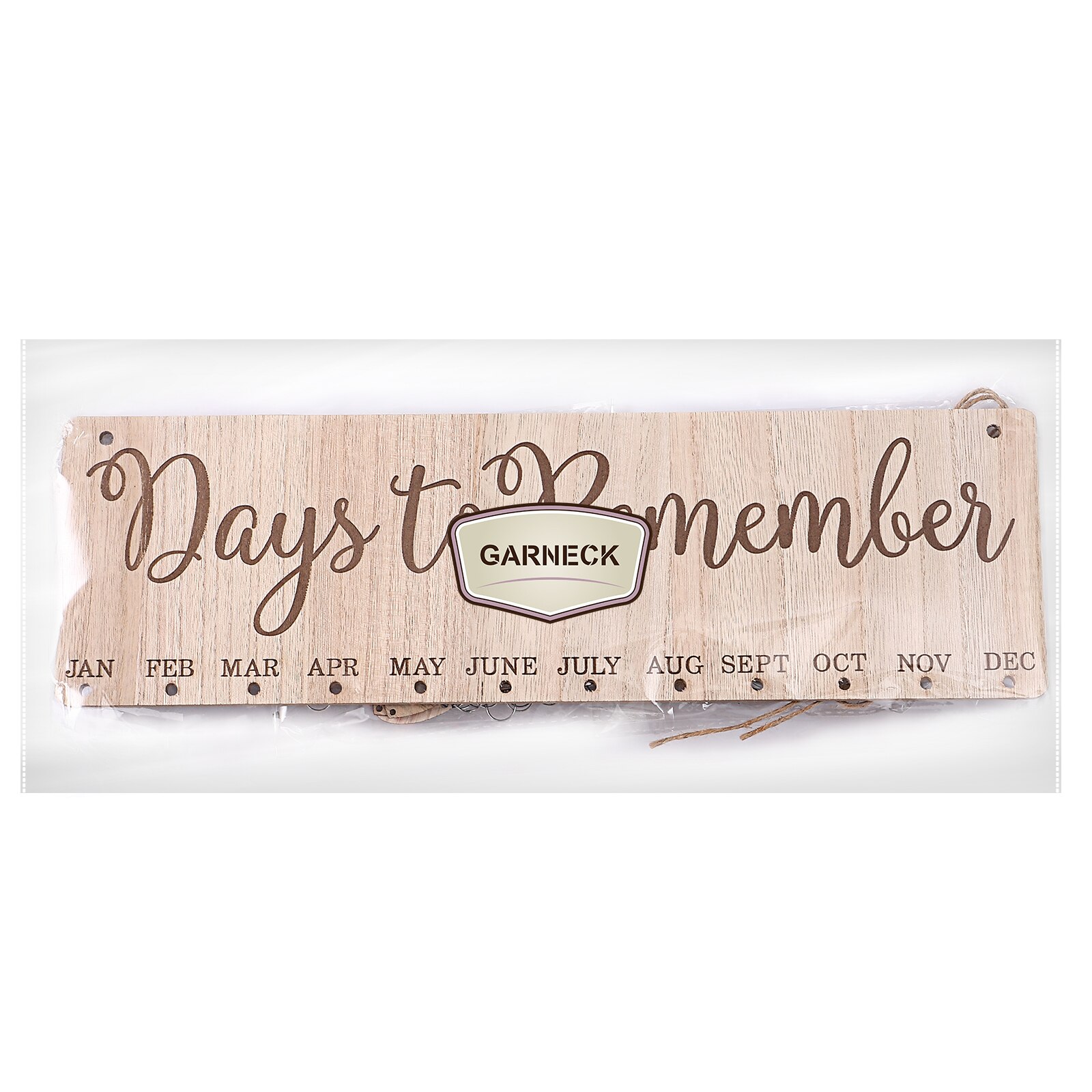 1 Set Birthday Calendar Family Birthday Reminder Calendar DIY Wooden Board Wall Hanging Plaque Decoration