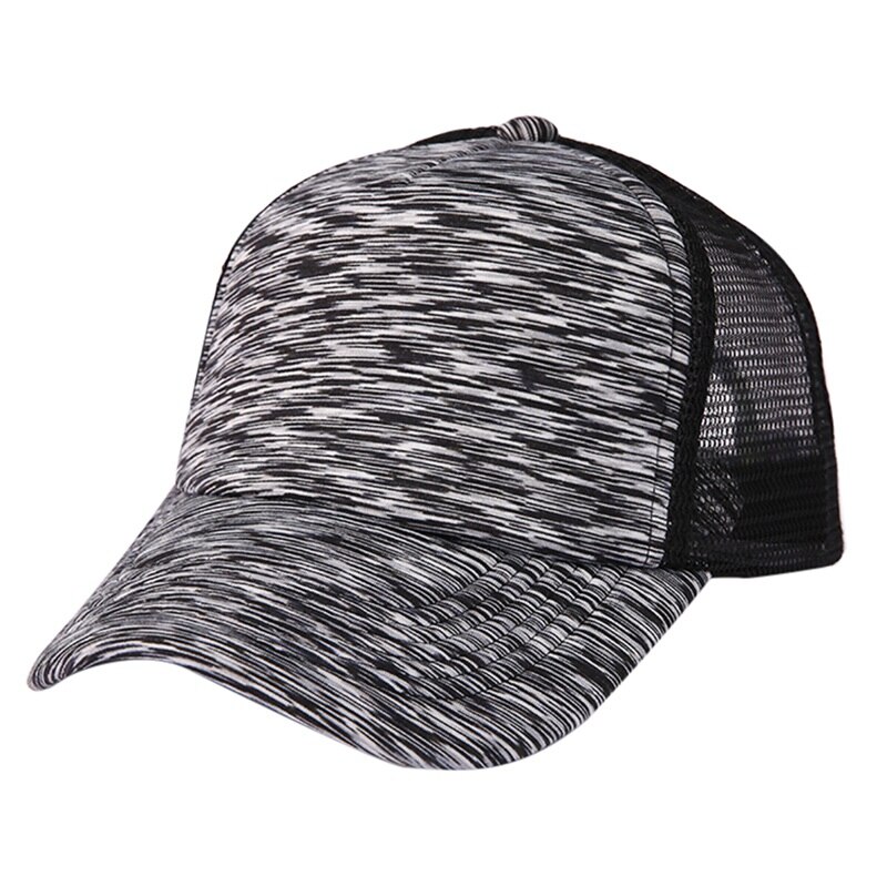 Sports Hat Snapback Cotton Sun Hat Outdoor Headwear Quick Dry Shading Sportswear: black white