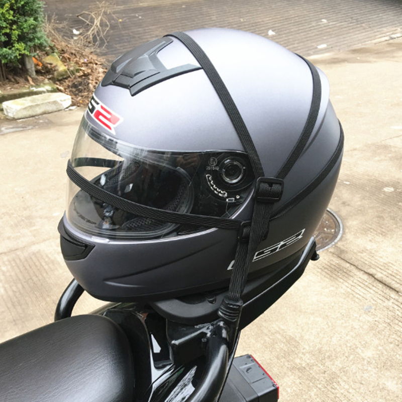 Motorhelm touw 60cm motor achterzadel flexibel touw helm net tas motor kofferbak bagage telescopisch touw