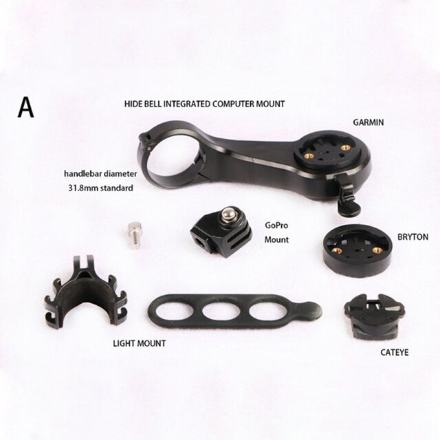 Road Bike Mountain Bike Multi-function Bicycle Computer Mount With Bike Bell Computer Mount For GARMIN CATEYE Bryton: A