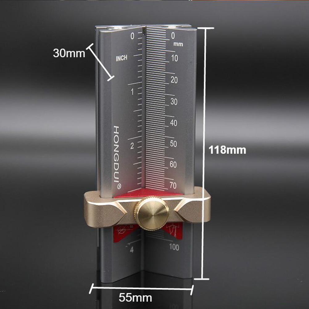 Newest Multi-functional Woodworking Tools Saw Table Height Gauge Drill Angle Measurer High Precision Rule Measuring Tools