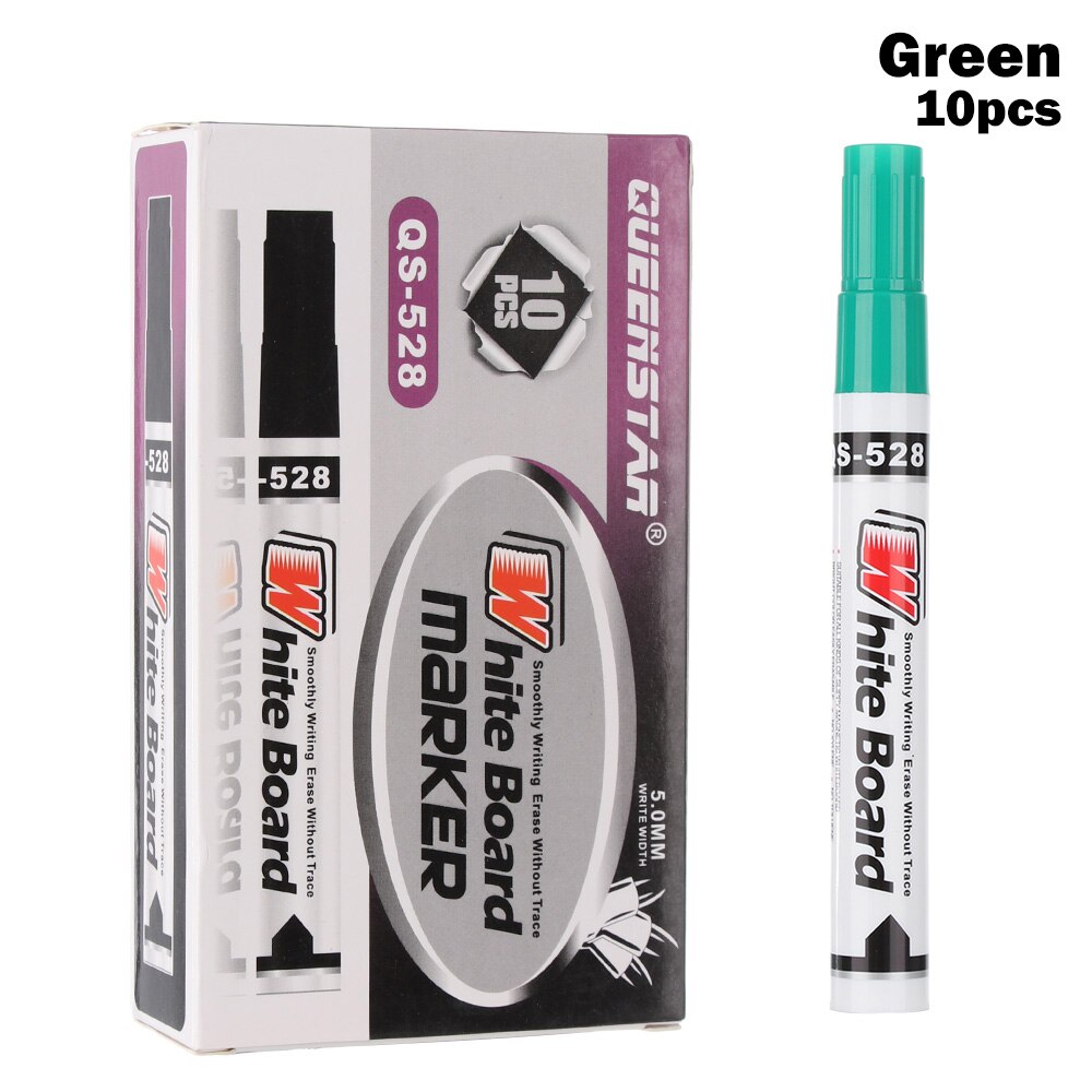 4Pcs/Set Whiteboard Marker Eco-Friendly Marker Office School Supplies Whiteboard Pen Erasable Marker Non-toxic Mark Pen: Green