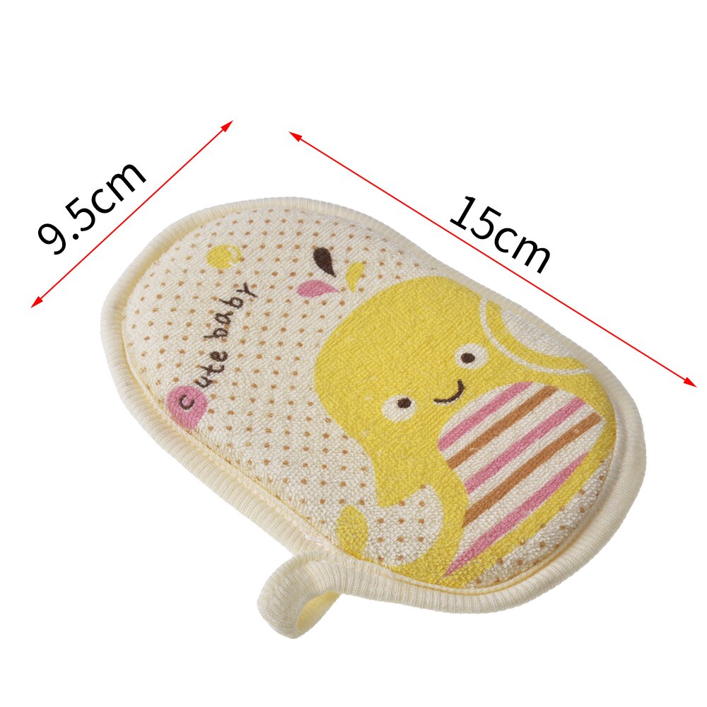 Baby Bad Spons Borstel Cartoon Scrub Scrubber Voor Douche Baden Spa Body Wash Zachte Handdoek