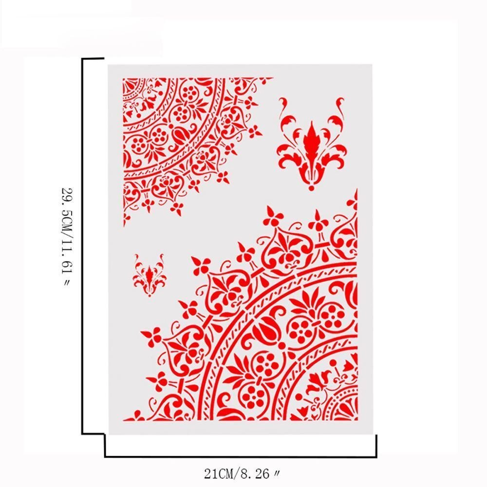 Crown DIY Layering Stencils Wall Painting Scrapbook Coloring Embossing Album Decorative Template School Office Education Supply