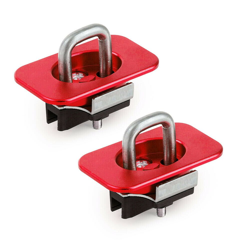 1Pair Flush,Truck Bed Tie Downs Anchors for -20 F 150-20 F250 &amp; F350: red