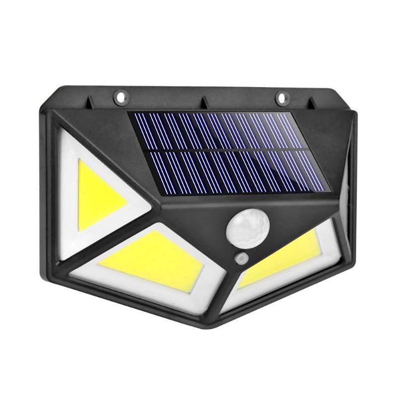 COB 68LED Zonne-energie Power Muur Veranda Lichten Motion Sensor Groothoek Waterdichte Lamp voor Outdoor Binnenplaats Yard Straat