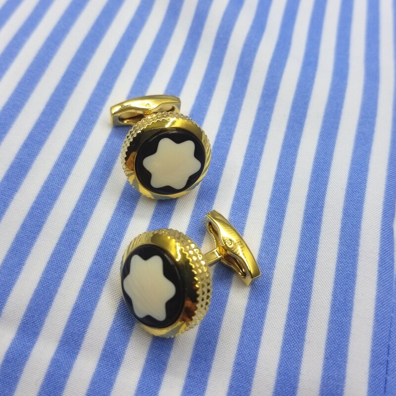 DUGARY Luxury shirt cufflinks for men's Brand cuff buttons cuff links round wedding Jewelry: 6