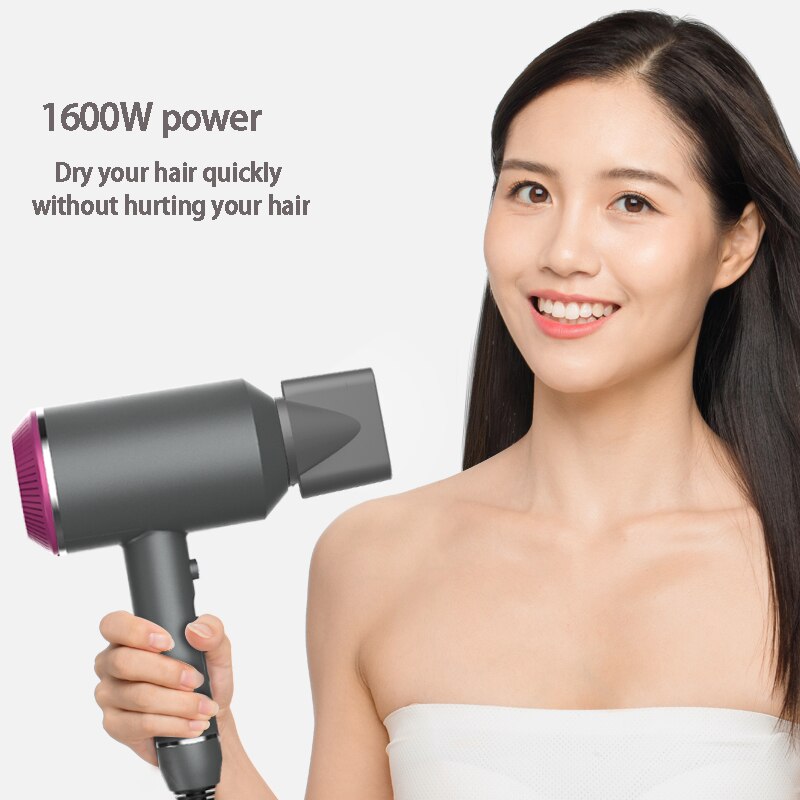 KONKA 1600W Salon Grade Hair Dryer DC Motor Negative Ionic Blow Dryer with 2 Speed 3 Heat Settings Cool Button