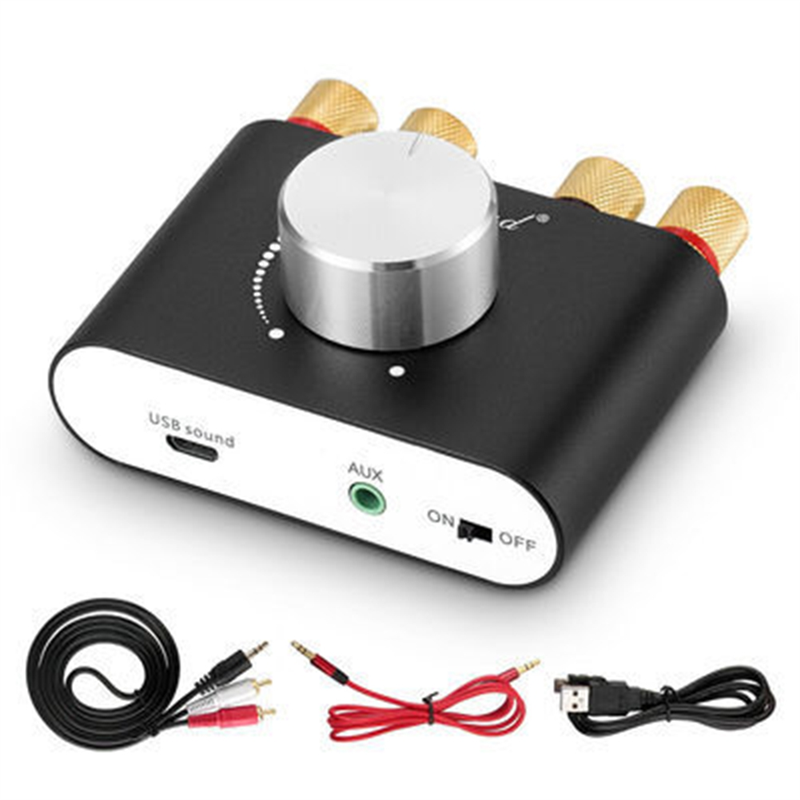 BTLIFE-Douk Audio Mini Bluetooth 5.0 TPA3116 Digital Amplifier 50W+50W Car Sound Amplifiers Hifi Stereo Audio Receiver Power Amp: Default Title