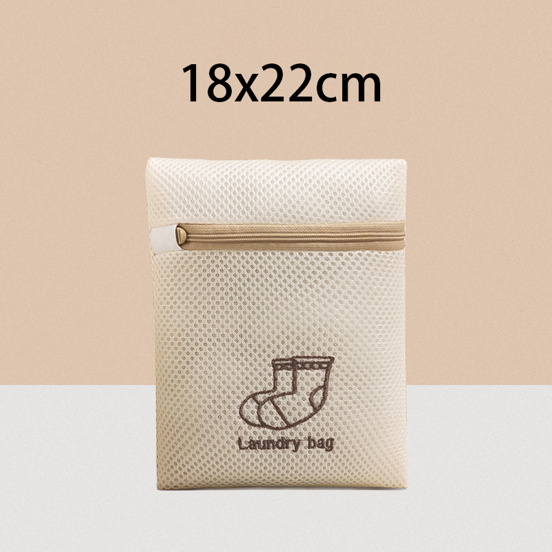 Waszak Fijnmazig borduurwerk Print Waszak Huishoudelijke kleding Schoonmaken Waszakken voor wasmachines 7-delige sets: Brons