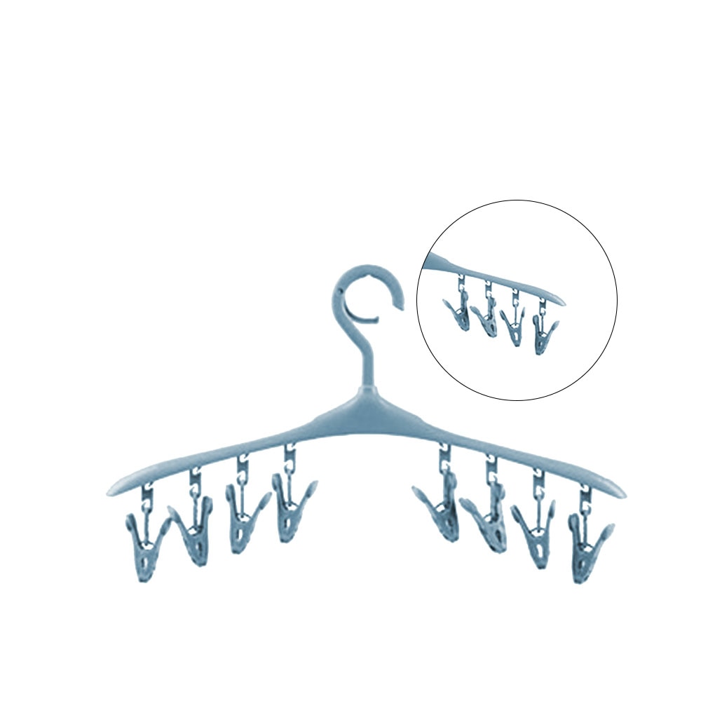 Gancho à prova de vento clipe multi-função de plástico roupas rack de secagem meias roupa interior rack de secagem