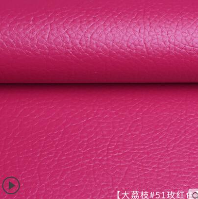 135x50cm PU lederen zelfklevende fix subsidies simulatie skin back sinds de kleverige rubber patch lederen sofa stoffen: hot pink