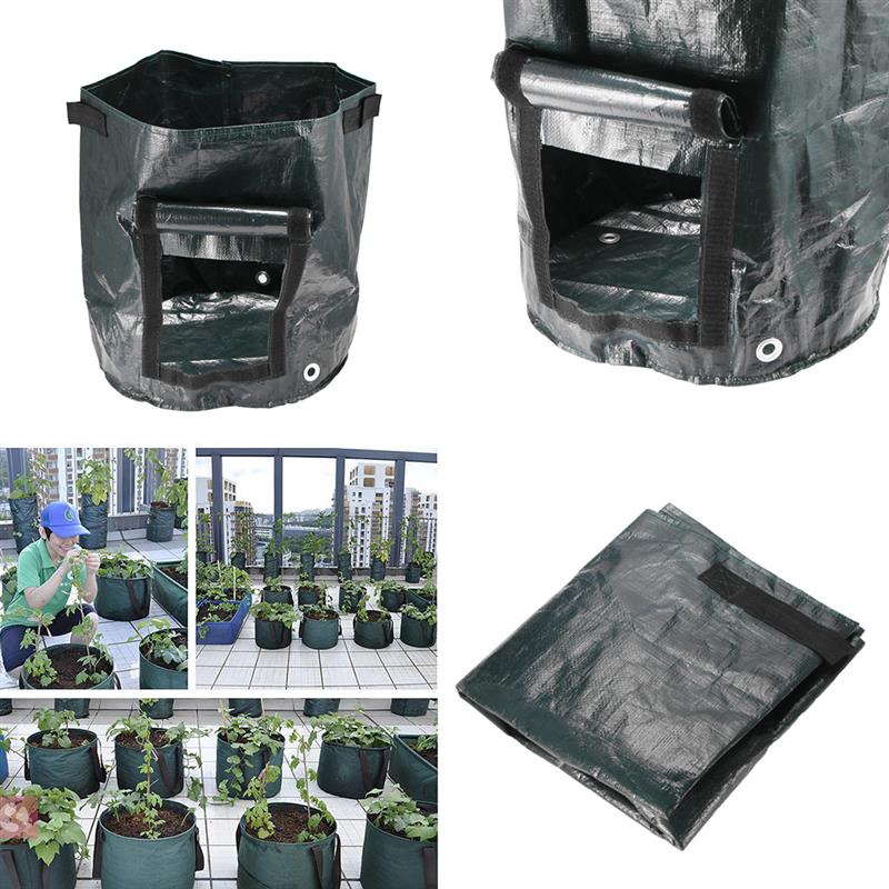 8 stuks diy aardappelkweekpot van pe-doek, plantenbakzak voor groentetuin, dikkere tuinpot, kweekzak voor thuis
