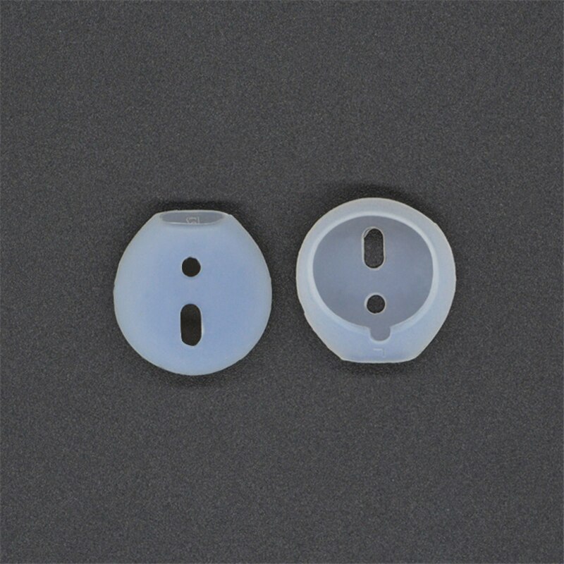 2pcs/Pair In-Ear Earbud for Airpods Wireless Bluetooth for iPhone 4S 5 6 7 Earphones Ear Pads Caps Cover Case Earpads Eartips: Half Transparent