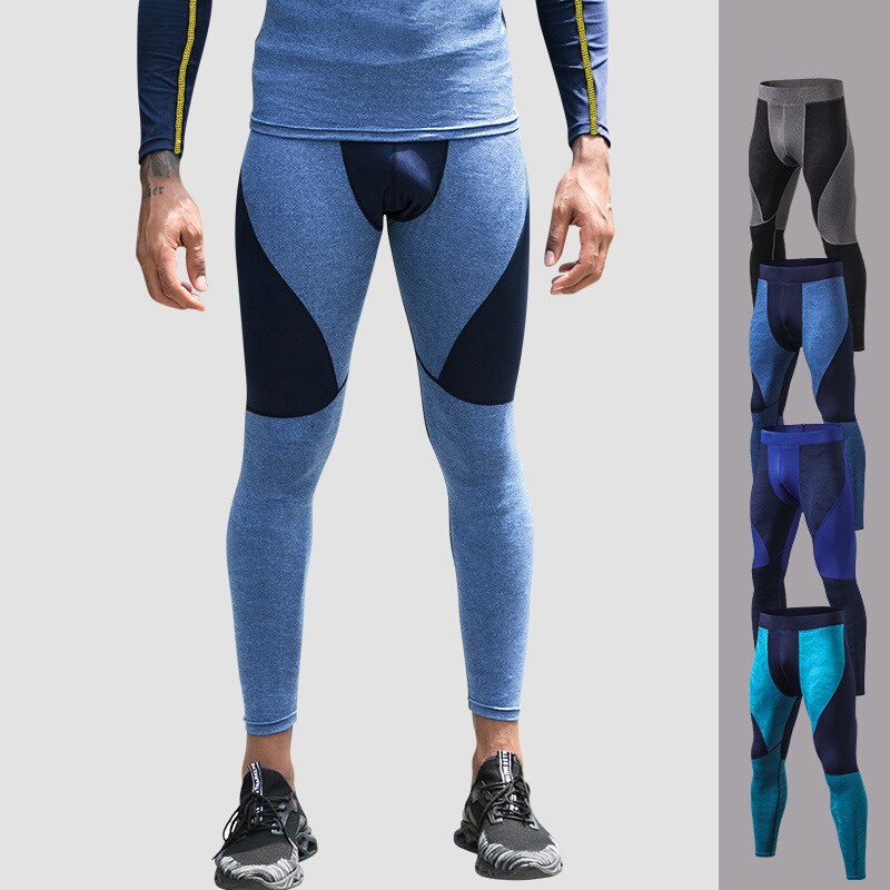 Nuovo Mens di Sport Leggings Autunno Inverno PRO Compressione Stretto Pantaloni Per Il Fitness All&#39;aperto Palestra di Alta Elastico Pantaloni Mimetici Formato di UE