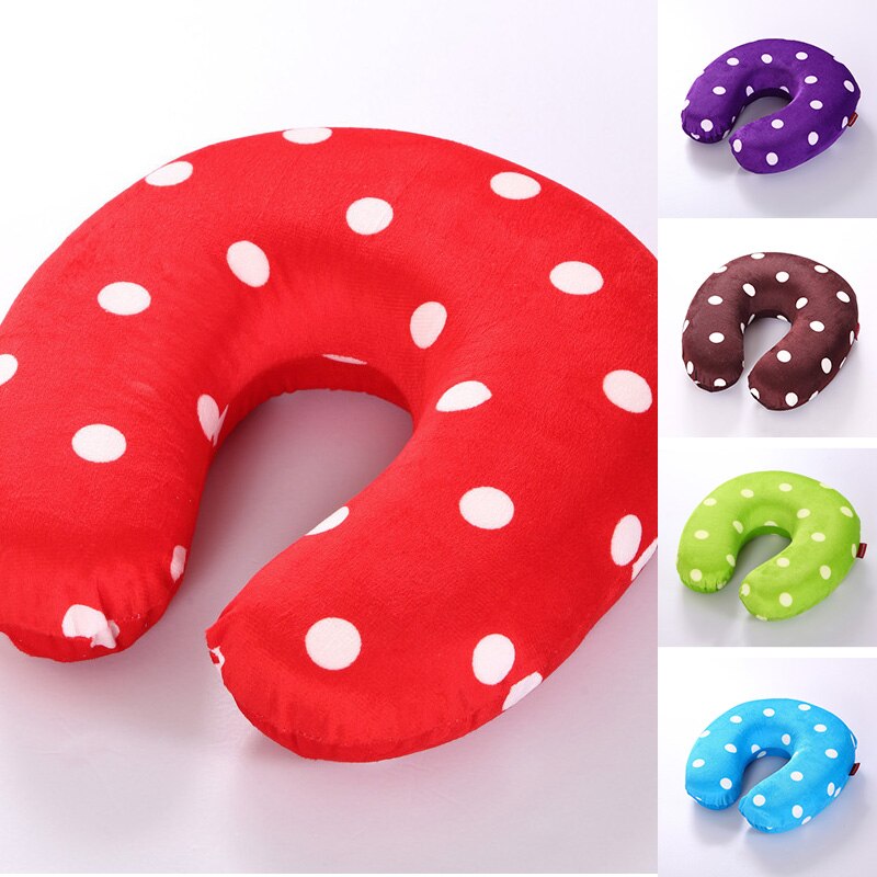 U form latex minne skum resekudde ortopedisk hals kontor / massage / resekuddar almohada anti-ronquido med sammet rock