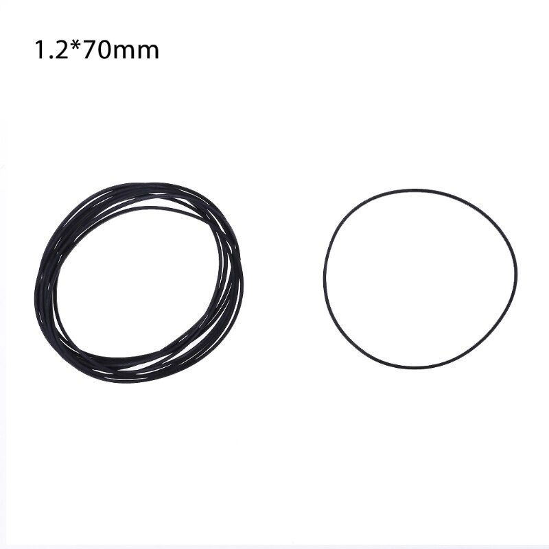 10 Pcs Drive Flat Belts Rubber DVD Cassette Tape Recorder Turntable Strap Belt Cassette Tape Replacement Square 1.2mm: H