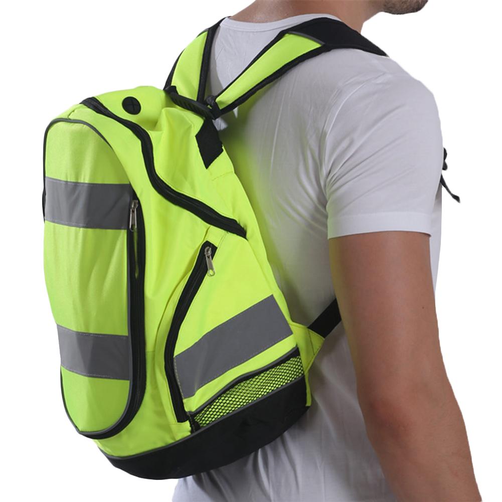 Men Travel Backpack Bag Night Reflective Luminous Riding Highly Resistant Safety Backpacks For Outdoor Sports Cycling Rucksack