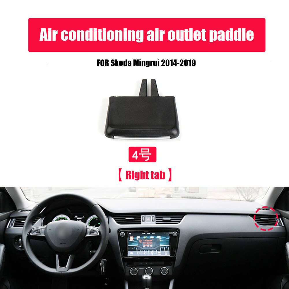 ABS + PC Auto Front A/C Airconditioning Vent Outlet Black Tab Clip Reparatieset Voor Sagita