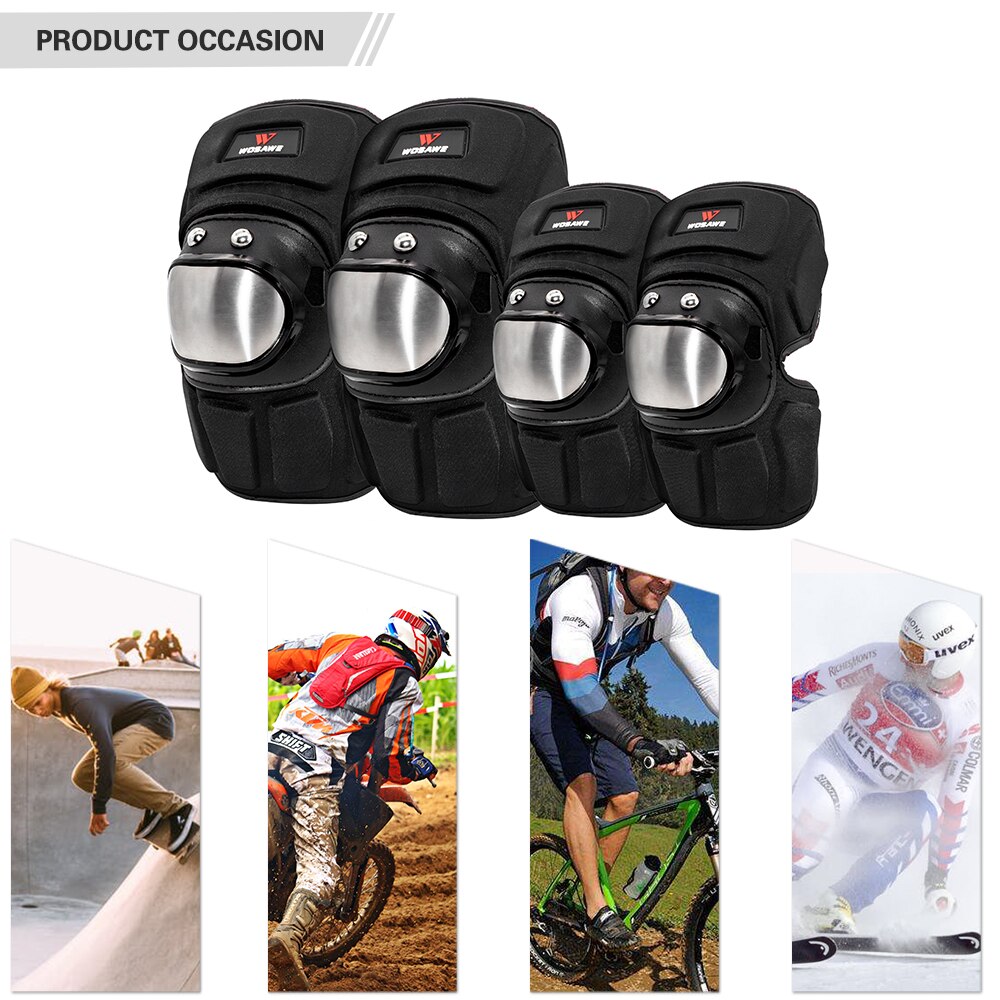 Rodillera soporte 1 par ciclismo rodillera MTB bicicleta motocicleta deportes al aire libre rodilleras protectores exteriores Protector de rodillas para deporte Gear