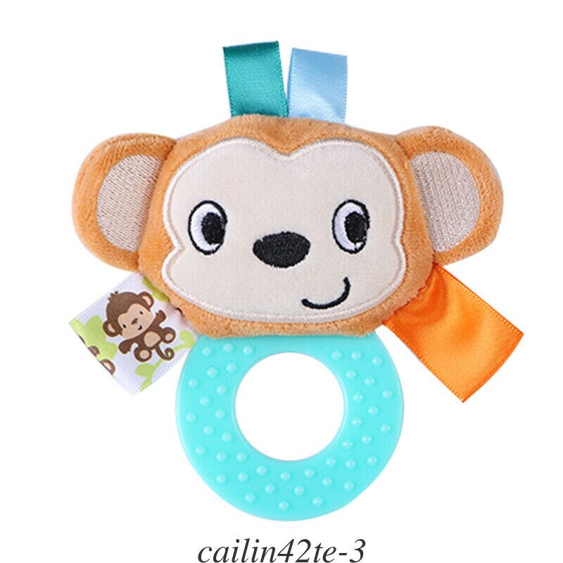 Baby Kleinkind Kind Krippe Kinderwagen Playmat Gym Aktivität Sensorischen Weiche Spielzeug Tier Spielzeug Handbell Baby Rasseln Plüsch Pädagogisches: Monkey