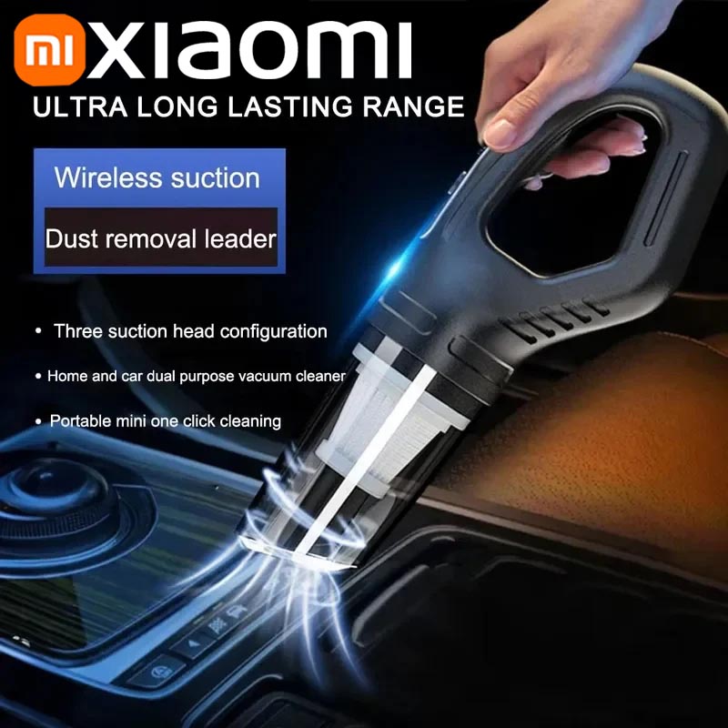 ξAO MIJIA 69980000 Pa Auto-Staubsauger, 120 W, hohe Leistung, USB-Aufladung, kabelloser Handstaubsauger, starke Saugkraft, für Auto und Zuhause