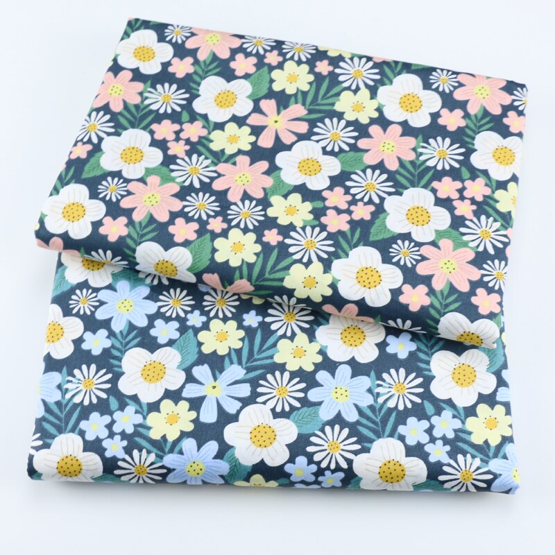Flower Series Cotton Fabric DIY Sewing Uphostery Craft Suede Fabric Other Fabric Plain Printed 100% Cotton Piece Warp Woven