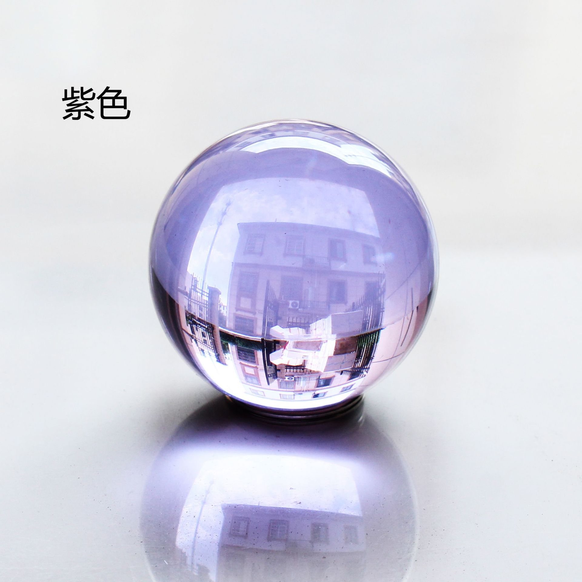 8 styles 40/50mm colour Clear Glass Crystal Ball model for Photography Props Home Decoration: 50mm / C