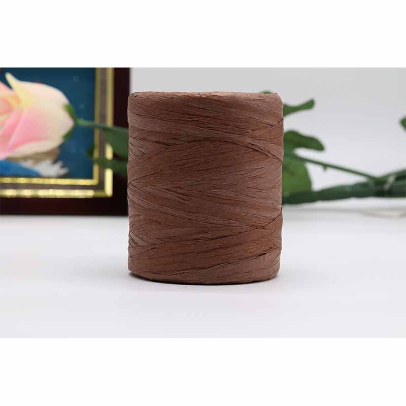 180 m/rolka bawełna rafia przędzy na drutach kapelusze letnie torby dzianiny szydełka DIY Handmade Craft dzianina nici
