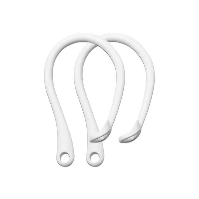 R auricular Bluetooth con gancho de silicona para Airpods 1/2 Pro, Clip de bucle para auriculares, gancho para la oreja, accesorios de repuesto para auriculares: Blanco