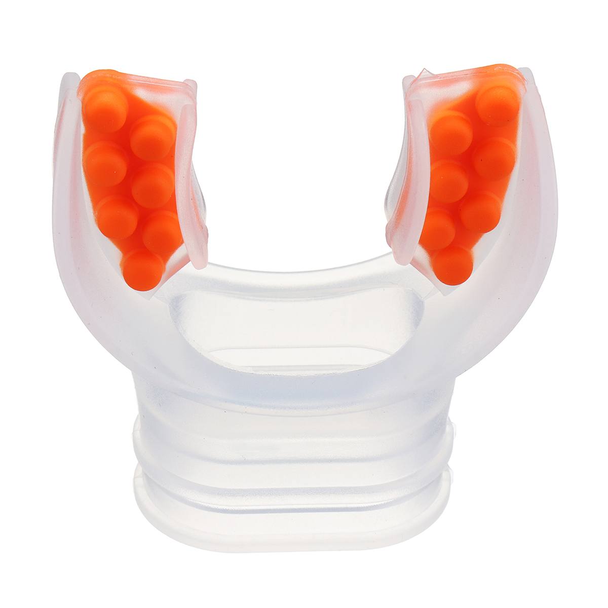 Equipo de Buceo, Snorkel, boquillas de repuesto de silicona, boquilla reguladora, accesorios de respiración subacuática: Transparent orange