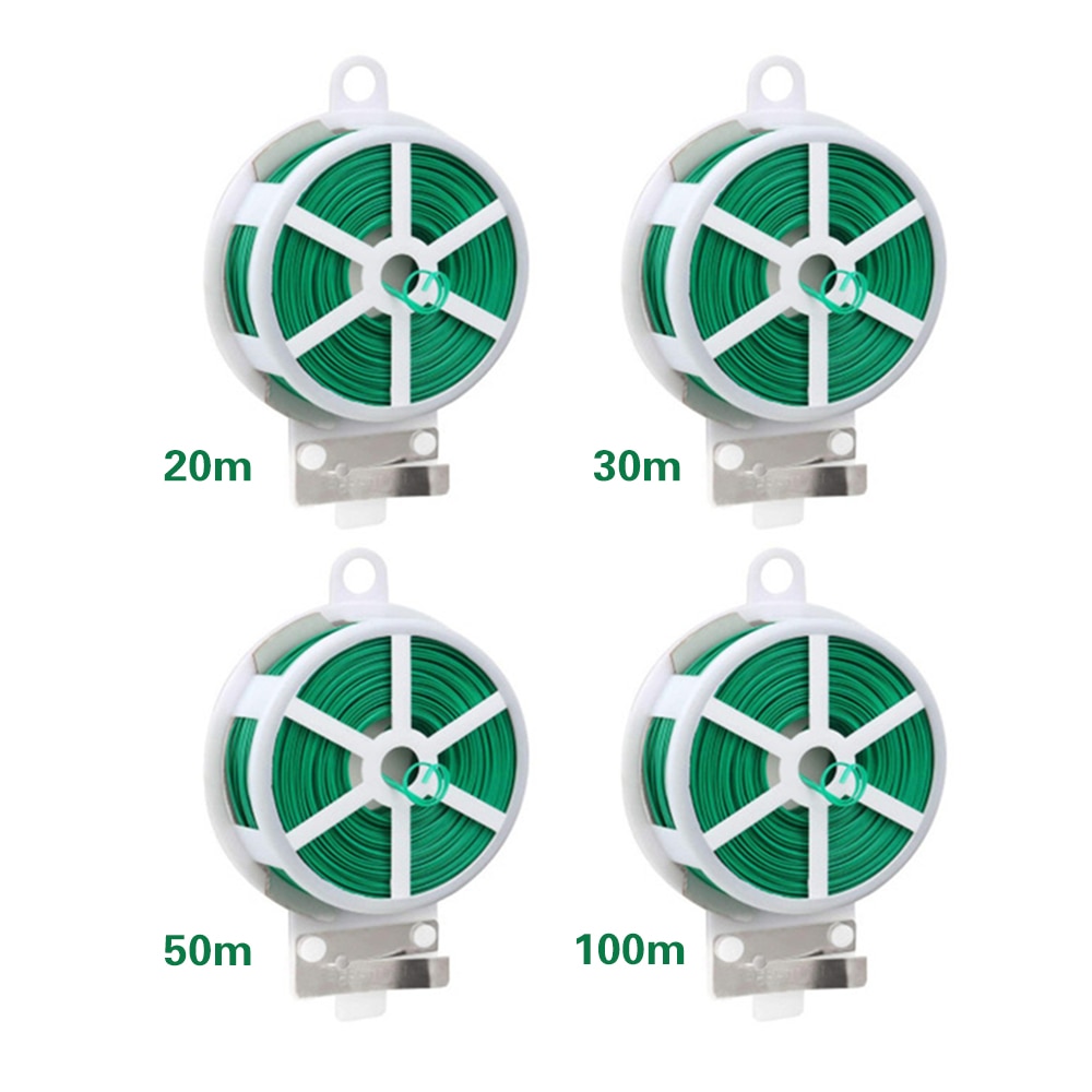 Abraçadeiras de nylon para o jardim e a flor, 20-100m, fio do poder, vegetal, videira, planta de escalada, plantas do apoio, laço
