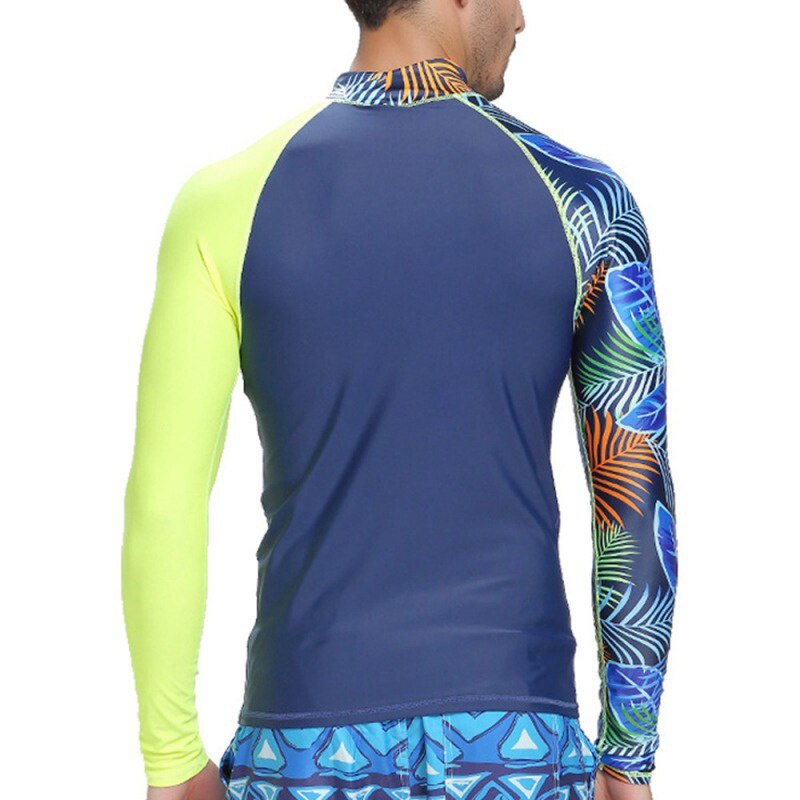 Mannen Rash Guard Shirt Lange Mouwen T-Shirt Badmode Wakeboard Floatsuit Tops UV Beschermende Snorkelen Duiken Zwemmen Surfen