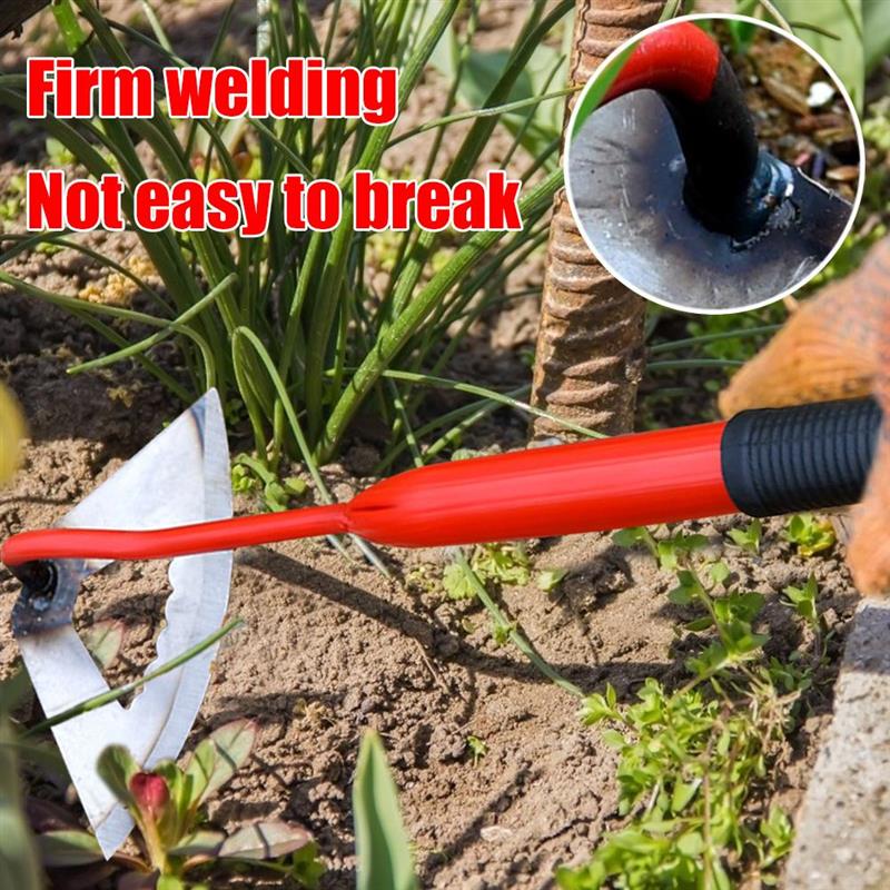Zappa cava temprata in acciaio portatile diserbo rastrello giardino piantare zappa per coltivatore di ortaggi diserbo strumento di giardinaggio del terreno sciolto