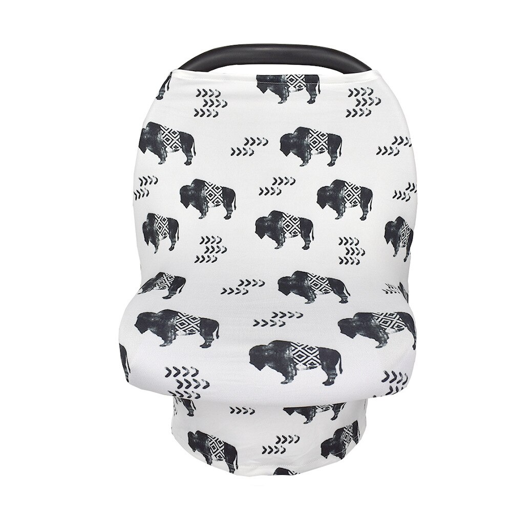 Nursing Cover Scarf Stripe Breastfeeding Cover Multi-Use Baby Stroller Cover Infant Car Seat Cover for Mum: 4