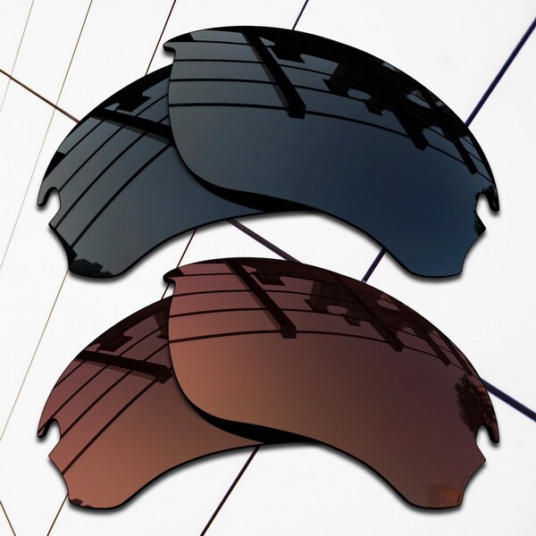 EOS Polarisierte Ersatz Linsen für Oakley Flak Entwurf Sonnenbrille-Sorten Farben: Black and Brown