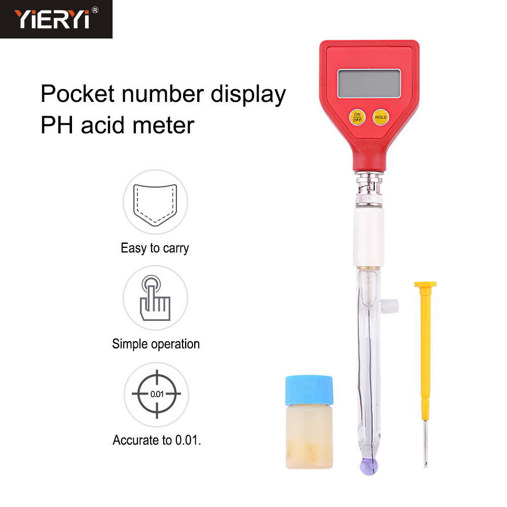 Yieryi Zuurgraad Meter Digitale PH Meter Bodem Meter Tester Voor Planten Bloemen Plantaardige Zuurgraad Vocht PH Meting: PH-98107