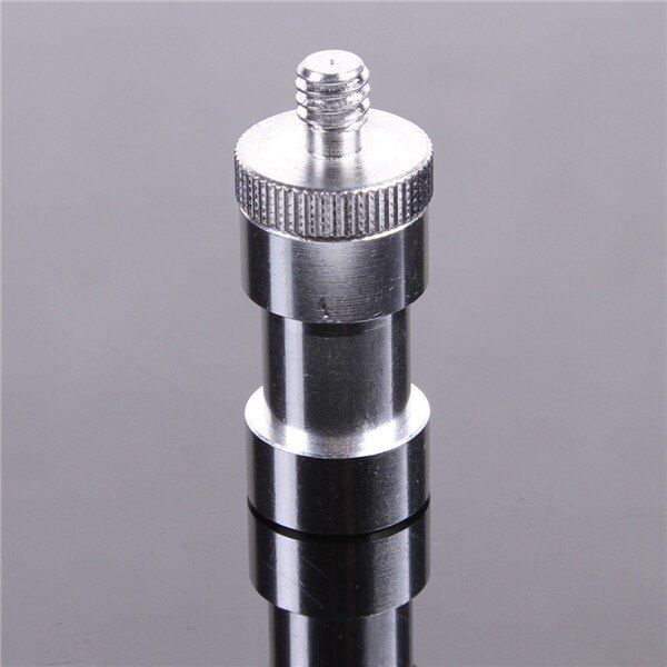 Metal forkromet stål 1/4 " 3/8 " skrue 5/8 "tappestik konverter adapterbeslag til kamera flash lys stativ