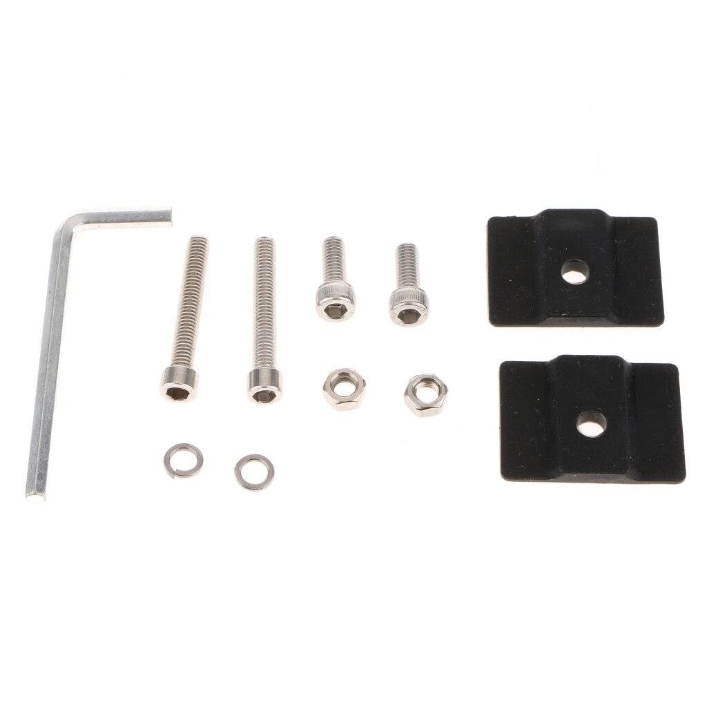 Universal Side Brackets Base Mount LED Work Light Bar Heavy Duty Black