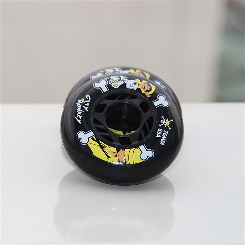 Original City Monkey 85A slalom y rodillo de frenado, rueda de patines en línea FSK universal multiusos, todo redondo [72mm 76mm 80mm]