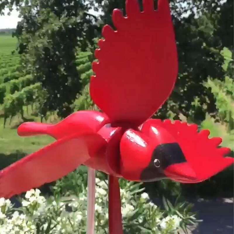 Whirligig Asuka Windmühle, Fliegen Vogel Whirly Garten Windräder Decor Stakes, Wasserdichte Outdoor Figuren Ornamente