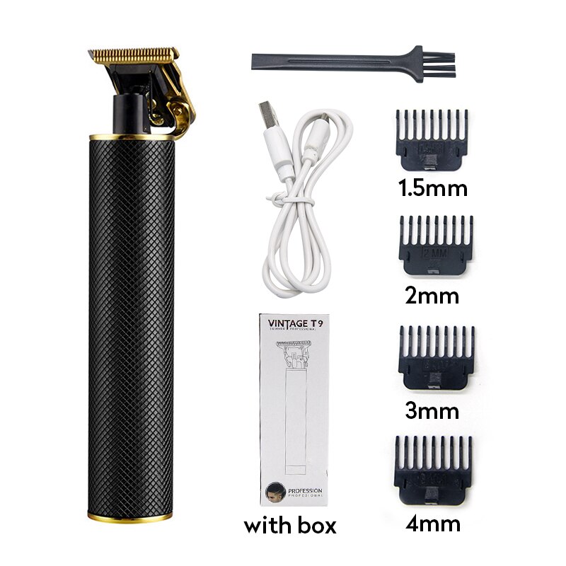 Elektrische Tondeuse Tondeuse Professionele Mannen Kapper Haar Snijmachine Oplaadbare Draadloze Baard Trimmer Haircutter: Type 4 with box