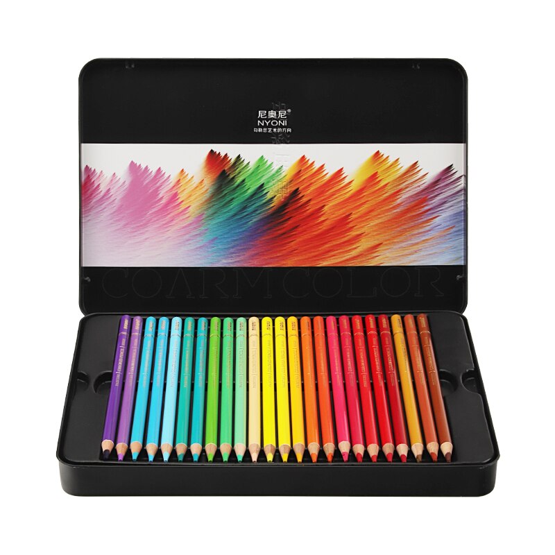 NYONI 24/36/48/72/120 colors Colored Pencils Soft Oil Drawing Pencil Set For Drawing School Art Painting Supplies