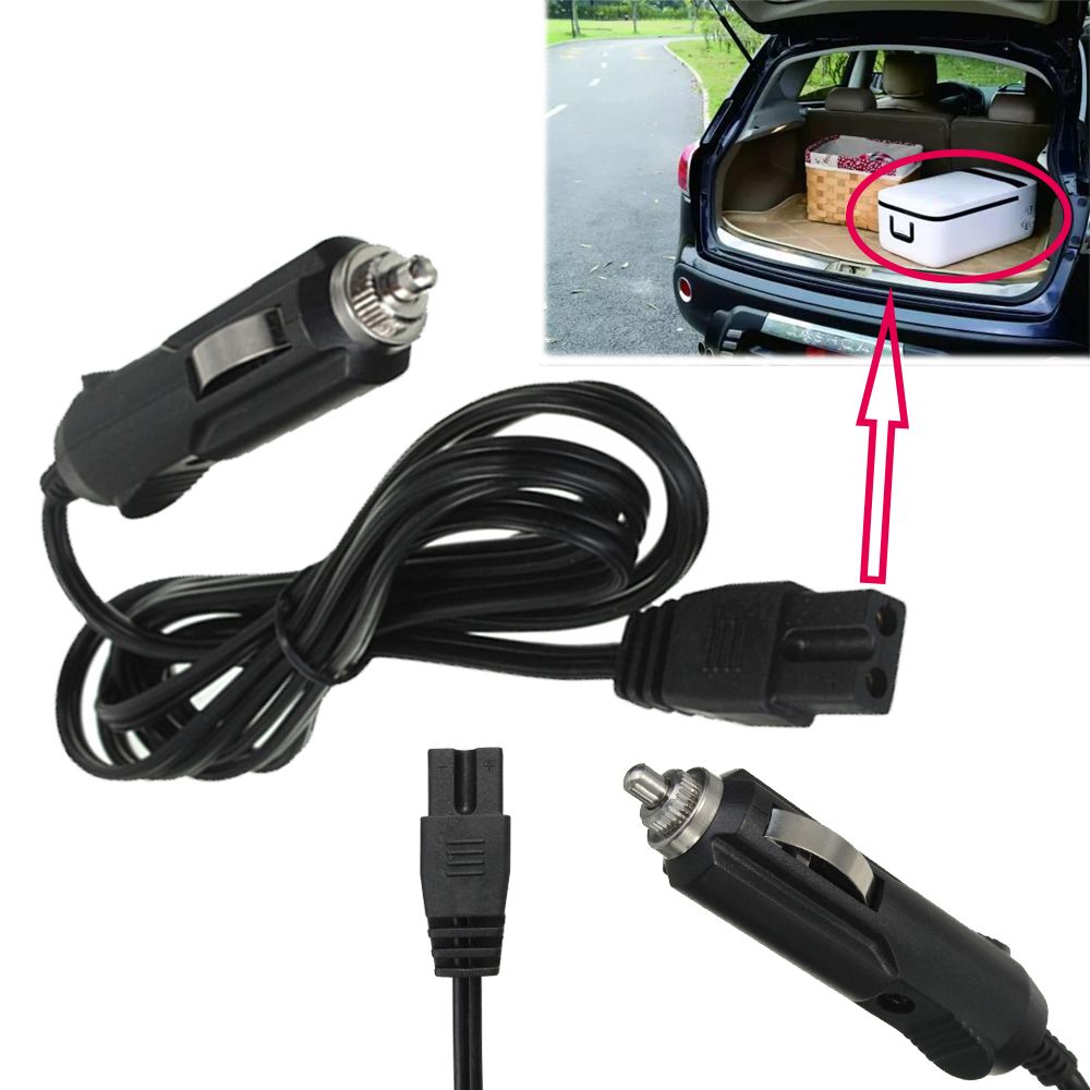 Enkel å bruke skjøteledning interiør auto universal plugg 2 pin tilkobling sigarettenner bil kjøleskap kabel