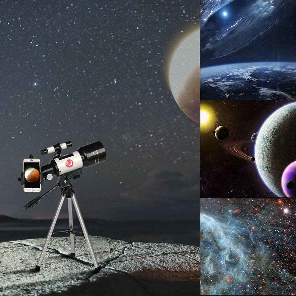 F30070 Astronomical Telescope with Star Finder HD Outdoor Night Vision Star-shaped Lunar Observation Telescope