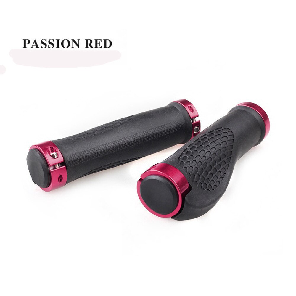 1 paire de poignées de vélo imperméables antidérapantes vtt poignées ergonomiques en caoutchouc VTT poignées de guidon vélo vélo accessoires de vélo: Rouge
