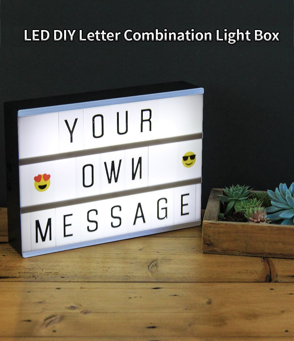 LED Advertising Light Lightbox A4 A6 LED DIY Letter Combination Light Box Night Lamp for Selling Meeting Teaching 6A/4A Size