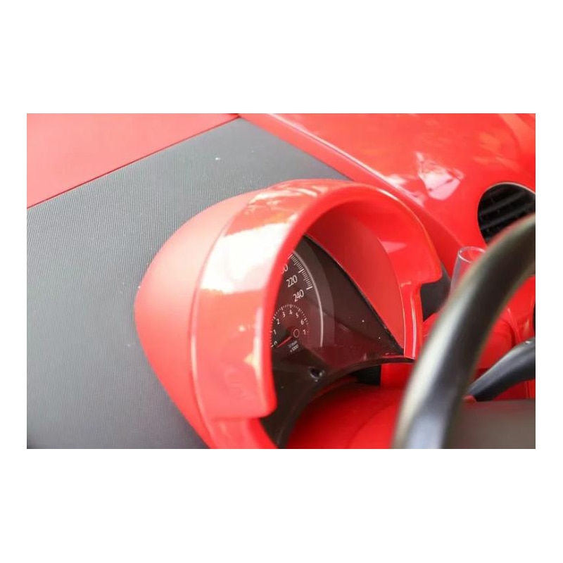 Apto para Volkswagen escarabajo 2003 1PC ABS del tablero de instrumentos del coche decoración Control Central cubierta para coche, moldura embellecedora de estilo