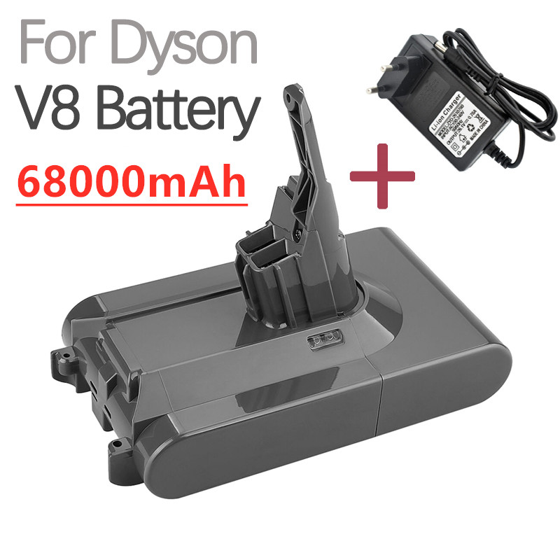 100% Dyson V8 68000mAh 21,6V Batterie für Dyson V8 Absolute/ FlauschigenTier Li-Ion Staubsauger wiederaufladbare batterie